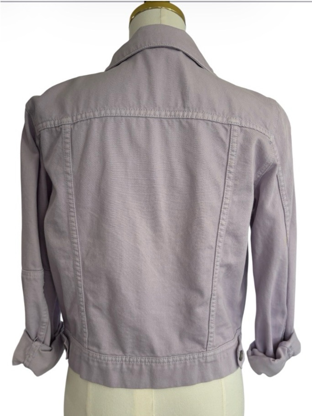 Free People Rumors Lavender Button-Up Denim Jacket Small SKU 26 - Picture 3 of 13